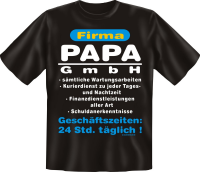 Papa GmbH farbig - Fun Spruch T-Shirt in den Grössen...