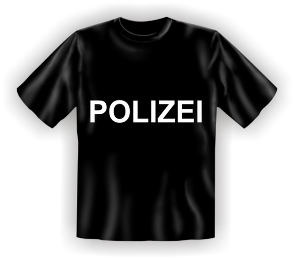 Polizei - Fun T-Shirt, Grössen S-M-L-XL-XXL