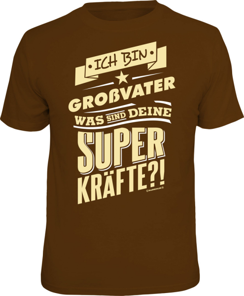 Superkräfte Großvater T-Shirts - Grössen S M L XL XXL
