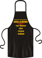 Zutaten für einen Grillabend - Grillschürze -...