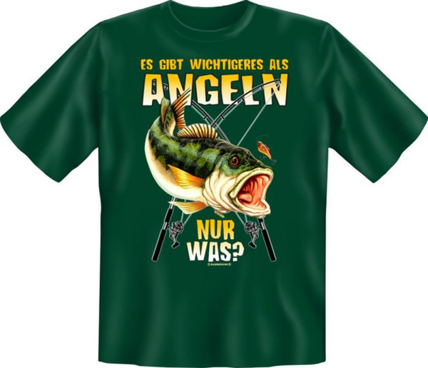 Es gibt wichtigeres als Angeln - Fun T-Shirt, Grössen S-M-L-XL-XXL