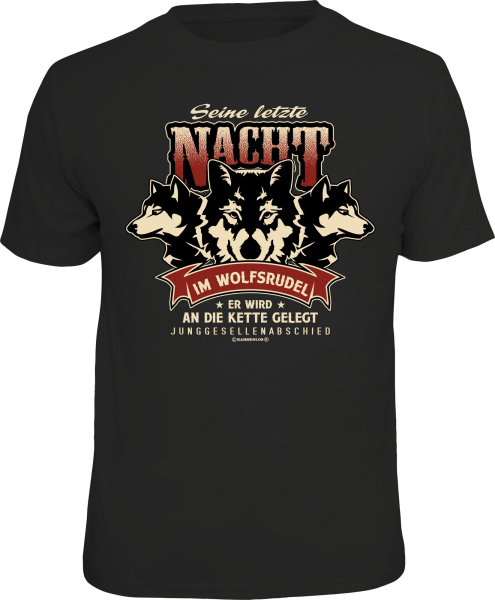 Wolfsrudel - seine letzte Nacht - T-Shirt / Shirt Größe wählbar S M L XL XXL