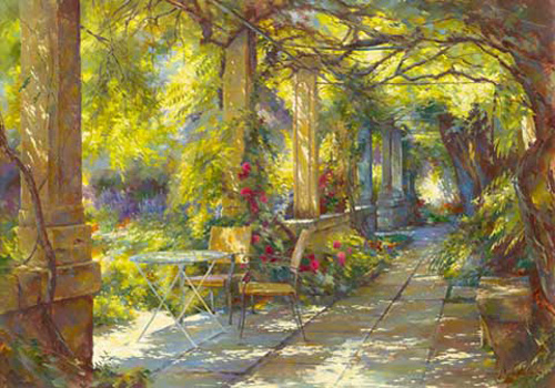 Messely, Johan - Kunstdruck - Promenade provençale