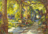 Messely, Johan - Kunstdruck - Promenade provençale