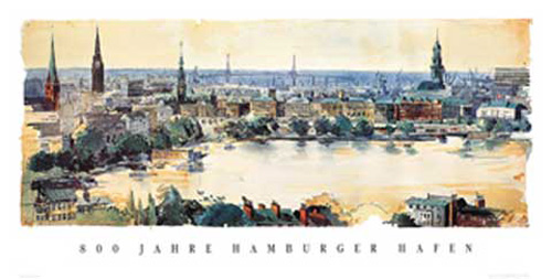 Nordmann, Hans - Kunstdruck - Hansestadt Hamburg