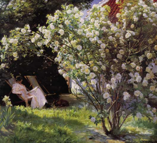Kroyer, Peter Severin - Kunstdruck - Havepartie Med Marie