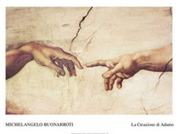 Michelangelo - Kunstdruck - Creazione Di Adamo