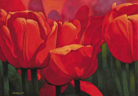 Christian - Kunstdruck - Red Time For Tulips