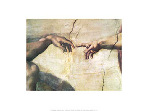 Michelangelo - Kunstdruck - Creazione Di Adamo