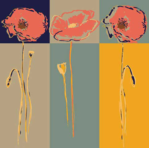 Neer, Rod - Kunstdruck - Poppy Variation