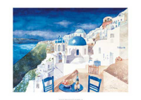 Tillmann, Günter - Kunstdruck - Santorini I