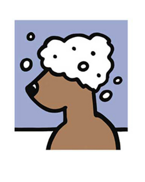 Junghanns, Christian - Kunstdruck - Lästige Haarwäsche