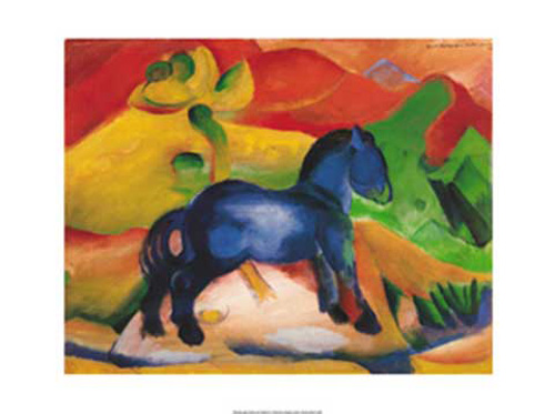 Marc, Franz - Kunstdruck - Blaues Pferdchen, 1912