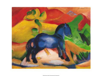 Marc, Franz - Kunstdruck - Blaues Pferdchen, 1912