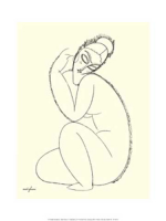 Modigliani, Amedeo - Kunstdruck - Nude Study 2