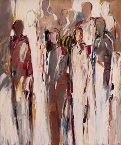 Haslinger, Karin R. - Kunstdruck - Begegnung I, 1995