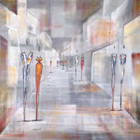 Neumark, Joram - Kunstdruck - Streetlife I (Grey)