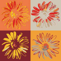 Neer, Rod - Kunstdruck - Pop Blumen I