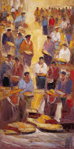 Inis - Kunstdruck - Risveglio Al Mercato