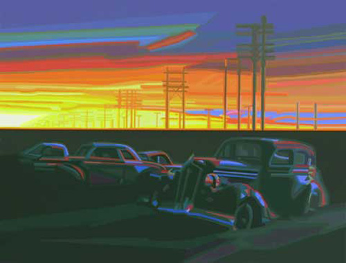 Opitz, Werner - Kunstdruck - The Night