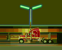 Opitz, Werner - Kunstdruck - Truck in Barstow