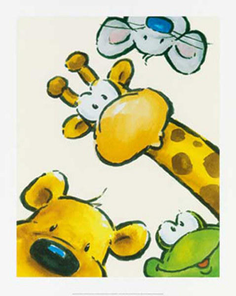 Courtsey, JeanPaul - Kunstdruck - Funny Friends III