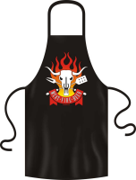Meat fire beer BBQ Grill - Grillschürze - Schürze