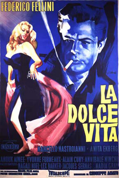 Dolce Vita, La - Poster - One Sheet - Italian Edition