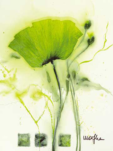 Marthe - Kunstdruck - Coquelicot vert I