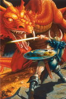 Dungeons & Dragons - Poster - Classic Red Dragon Battle