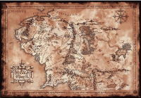 MB 214 - Lord Of The Rings - Poster - Map