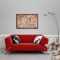 MB 214 - Lord Of The Rings - Poster - Map