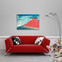 Hiroshige - Poster - Red Fuji