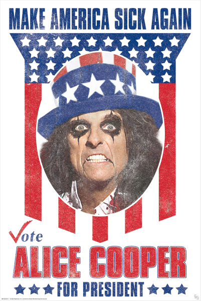 Alice Cooper - Poster - Cooper for President