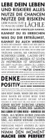 Motivational - Slim-Poster - Lebe Dein Leben