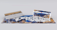 1000 Teile Panorama Puzzle Sonniges Santorini in Griechenland