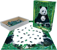 1000 Teile Puzzle Panda Bär & Baby