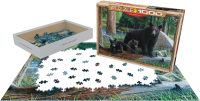 1000 Teile Puzzle Der erste Ausflug der Bärenfamilie