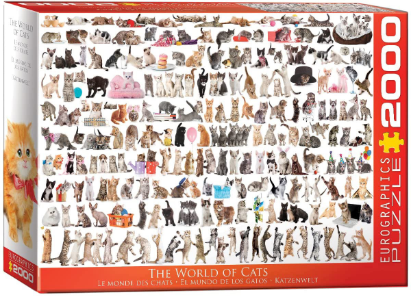 2000 Teile Puzzle Katzenwelt