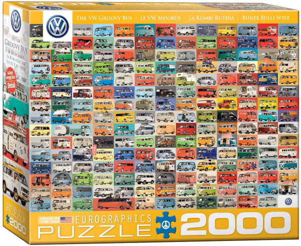 2000 Teile Puzzle Volkswagen Busse, Bullis, Transporter