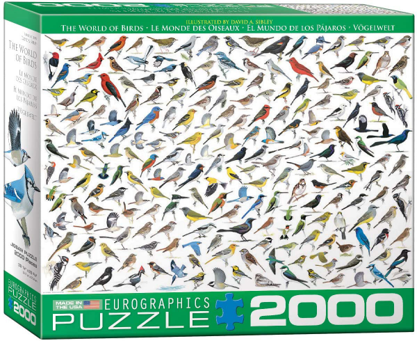 2000 Teile Puzzle Die Welt der Vögel