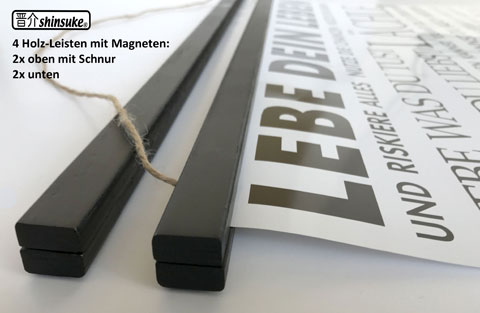 Dungeons & Dragons - Poster - Classic Red Dragon Battle + 2 St Posterleisten Holz 61 cm schwarz