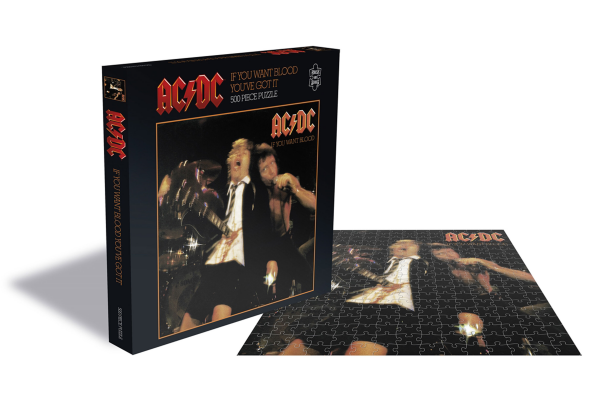 500 Teile LP Cover Puzzle - Puzzle - AC/DC - if you want Blood