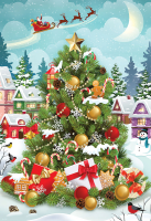 Puzzle Geschenkdose Christmas Tree
