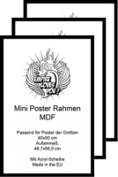 Rahmen Mini 40x50 cm - Wechselrahmen - 3er-Set Profil: 3...