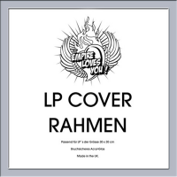 LP Plattencover Rahmen - Wechselrahmen - MDF silber -...