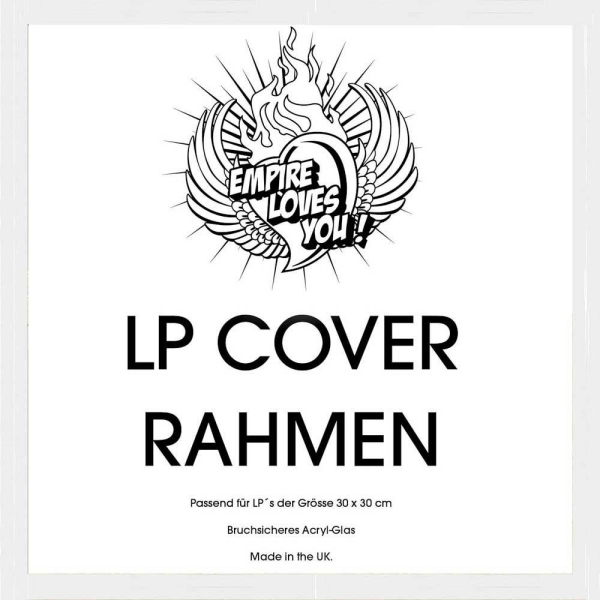LP Plattencover Rahmen - Wechselrahmen - weiss - innen 31,5x31,5 cm
