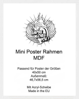 Rahmen Mini 40x50 cm Profil: 30mm MDF weiss Wechselrahmen