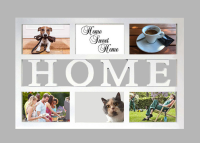 Collage Bilderrahmen Home - Wechselrahmen - Kunststoff weiss Multishot