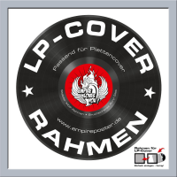 LP Plattencover Rahmen - Wechselrahmen - 15mm Kunststoff silber